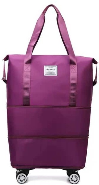 Expandable Bag_G Overnight Bag Travel Organizer Weekend Overnighter & Briefcase 2 Wheels - 20 inch