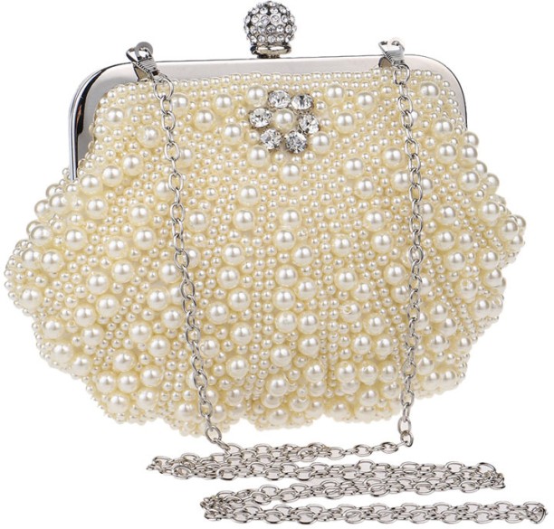 ALANES Metallic Box  Clutch for  Party Occasion