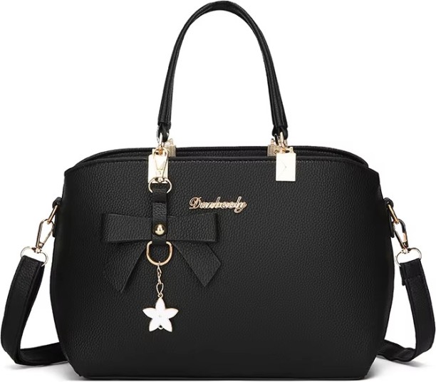 Captain-K Women Black Handbag