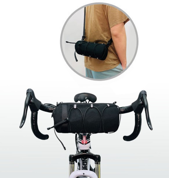 ALANES Bike Handlebar Bag Bicycle Front Bag Fram Storage Roll Bag Toiletry Bag