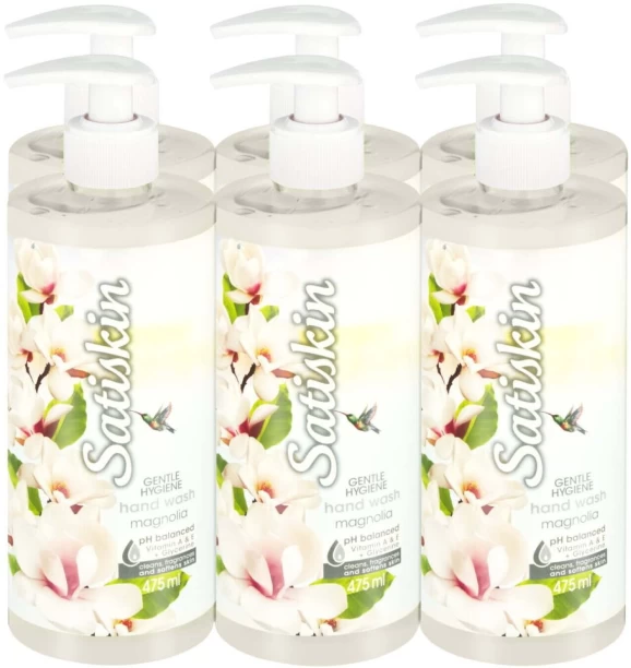 Satiskin Magnolia Hand Wash Pump Dispenser For  Men & Women