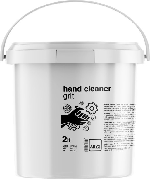 Abyx Duty Cleaner - with Grit - 4 x 2 Liter (8 Litres) Hand Wash Can For  Men & Women