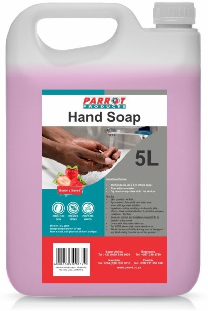 Parrot Products Antibacterial Hand Soap Strawberry Hand Wash Bottle For  Men & Women