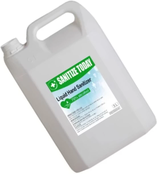 sanitize today 70% Alcohol Liquid Hand Sanitizer 5L Hand Sanitizer Can For  Men & Women