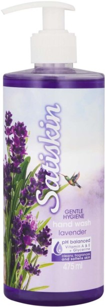 Satiskin Lavender Hand Wash Pump Dispenser For  Men & Women