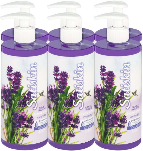 Satiskin Lavender Hand Wash Pump Dispenser For  Men & Women