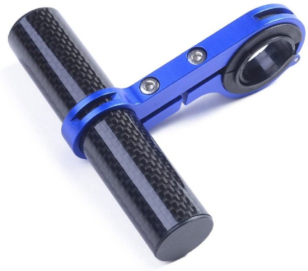 ALANES Bike Handlebar Extender for Bicycle Speedometer Headlight GPS Holder Blue Clip-on Handle Bar