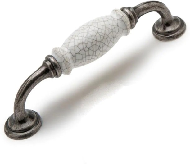 WOODLY Crete Handle, Antique Pewter, 128mm Handle Bar