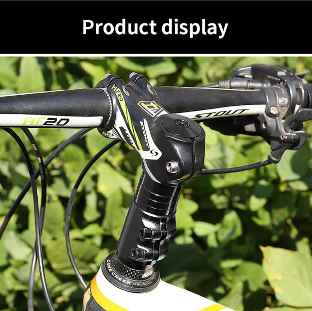 ALANES Bike Handlebar Riser Bicycle Fork Stem Raiser Extender Black Handle Bar