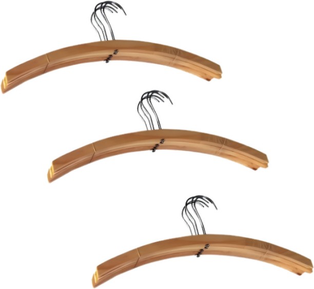 AZ Décor 036-000300 Wooden Pack of 3 Hangers For  Coat