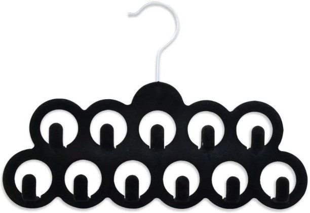 Shopcom Hook Hanger, Velvet, 11 Hook (pack of 2) Aluminium Pack of 2 Hangers For  Belt