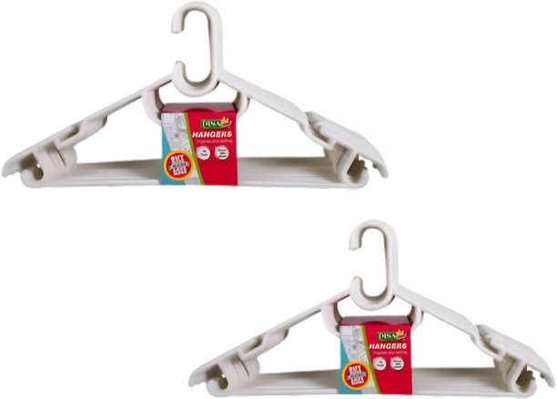 AZ Décor 036-000153 Plastic Pack of 2 Hangers For  Trousers