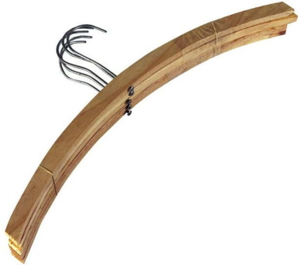 General Merchandise Wooden Coat Hangers Wooden Pack of 25 Hangers For  Shirt