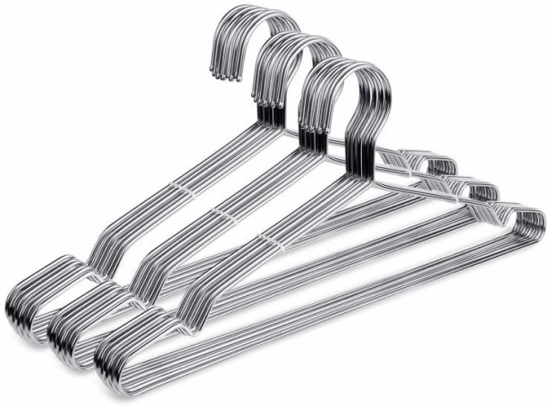 Generic_ clothes_hangers 30 x 40cm Adult Clothes Stainless Steel Hanger Steel Pack of 30 Hangers For  Shirt