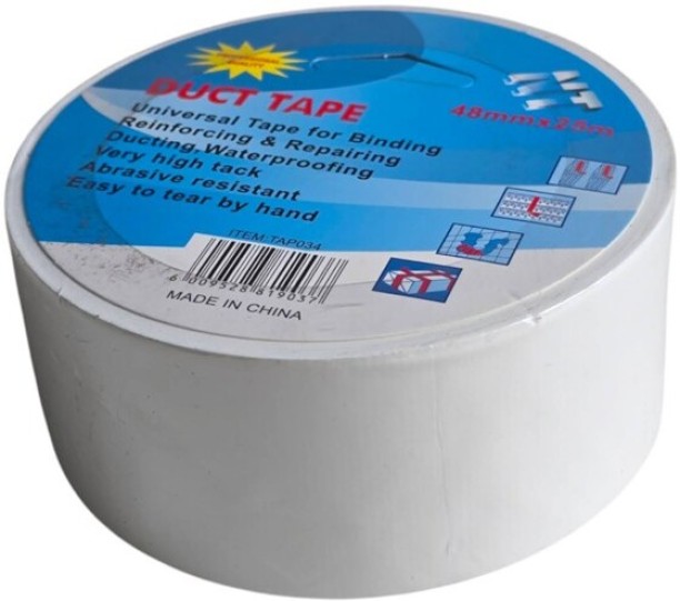 NT TOOLS White Duct Tape 48mm x 25m Roll Duct Tape NA Duct Tape (Manual)