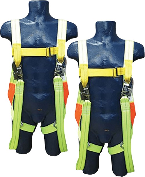 Mts Full Body Safety Harness with dual Webbing Lanyard and 2 Scaffolding Hooks Full Body Harness