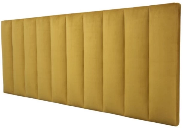 Gold Rectangular Shaped Headboard -  Single