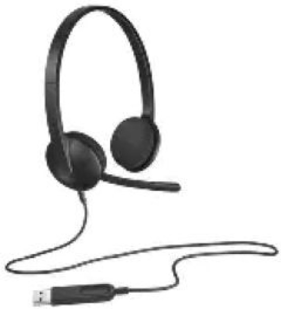 LOGITECH H340 USB Computer Headset - Black Wired Headset