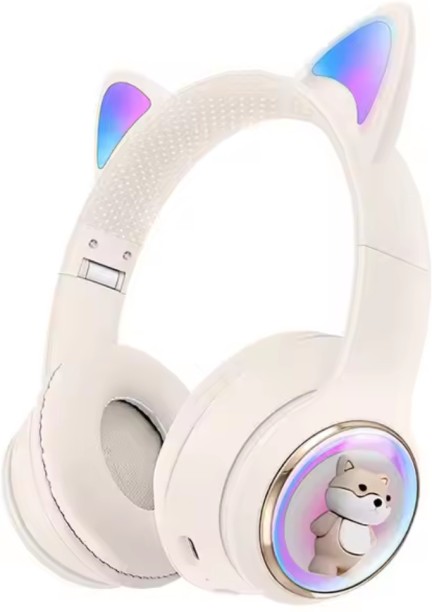 Hifi Sound CAT EAR HEADPHONE FOR GAMING | CAT HEADPHINE FOR GIRLS Bluetooth Headset
