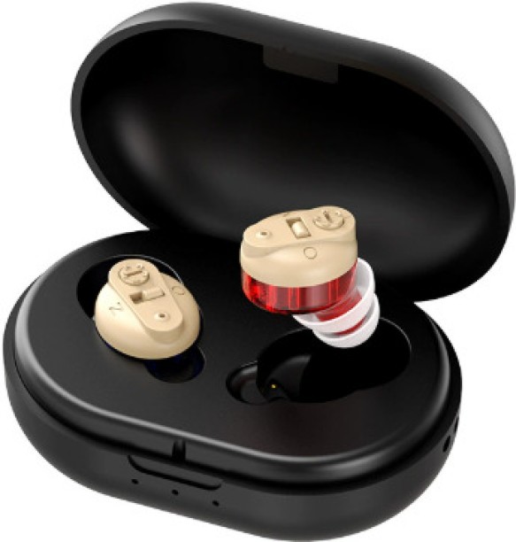 fantasy town Hearing Aid Multi-color Charging Long Life Portable Mini CIC Invisible Magnetic Rechargeable In-Ear Adjustable Hearing Aid For Deaf and Elde Wireless without Mic Headset