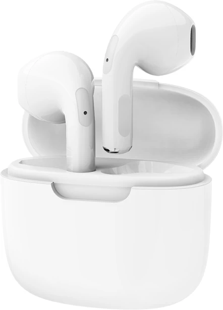 Norden Echo TWS Wireless Earphones, 5.0 Earbuds & Charging Case - White Bluetooth Headset