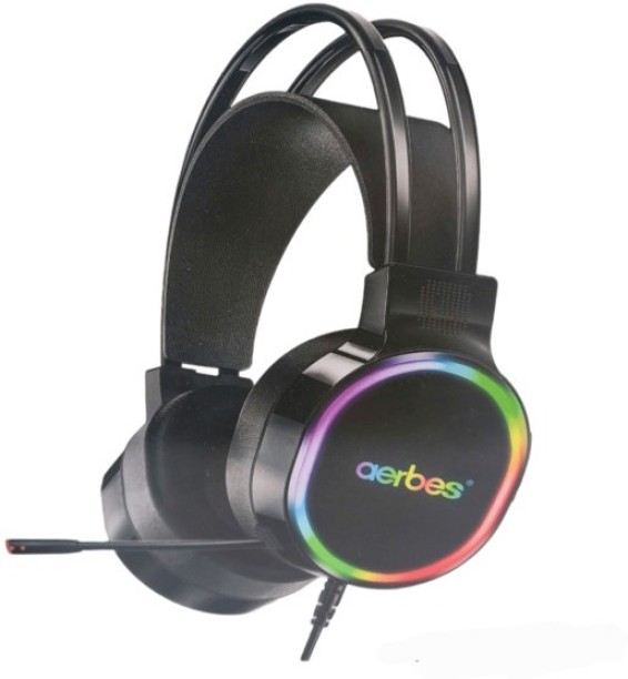 AERBES AB-D447 Cuffie Gaming RGB Headsets Back-light Wired Headset