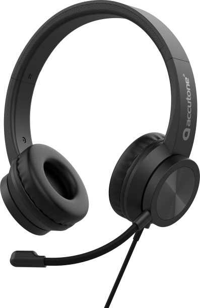 Accutone Binaural Wired USB Headset Wired Headset