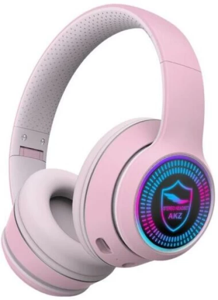 SUPER E AKZ-K28 HIFI Stereo RGB Wireless Bluetooth Headphone With Microphone Bluetooth & Wired Headset