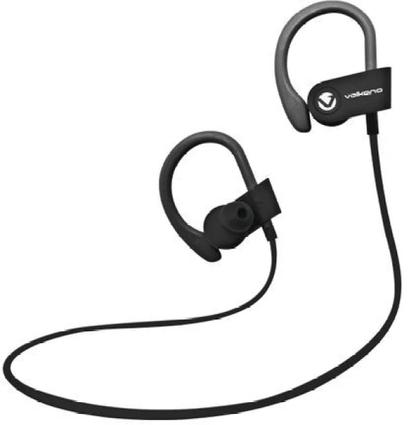 Volkano Sport Earphones Wireless - Race Series - Black Bluetooth Headset
