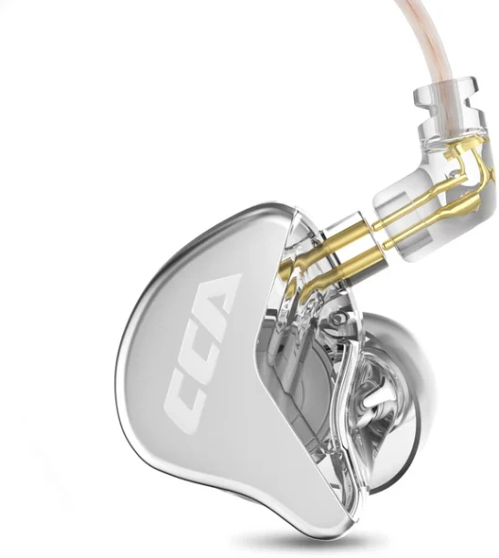 CCA CRA - In Ear Earphones - Silver Wired without Mic Headset