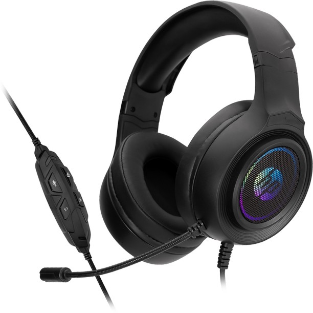 HP 7.1 Surround Sound Gaming Headphones: Elite Performance - RGB Lighting Wired Headset