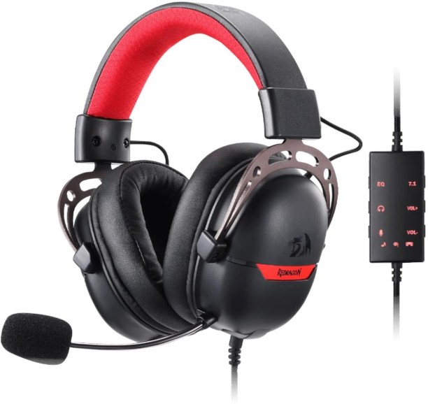 Redragon RD-H376BR Over-Ear Gaming Headset 7.1 USB Black Wired Headset