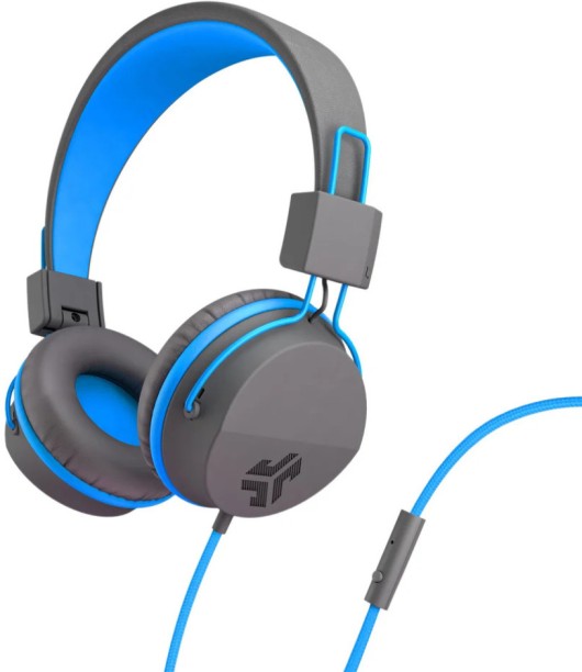 JLAB JBuddies Studio Kids Headphones - Blue/Graphite Wired without Mic Headset