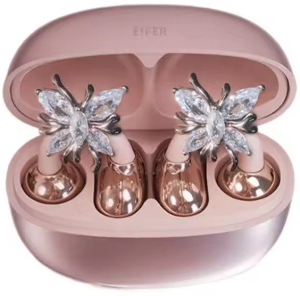 Fantasy Town Luxury Butterfly Earring Bluetooth Earphones Clip-On Wireless Sports Headphones High Appearance Long Battery Life Headset Wireless Headset