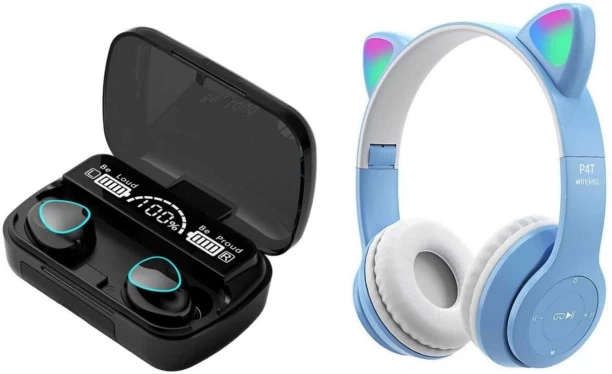 UG COMBOS CAT HEADSETS AND M10 EARBUDS Bluetooth Headset