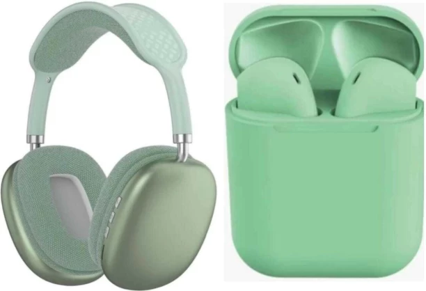 BT COMBOS P9 HEADPHONES AND i12 EARBUDS Bluetooth Headset