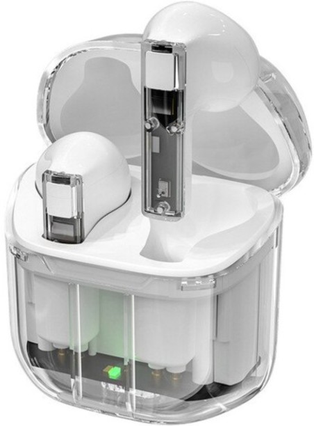 Ananas AS-50271 Clear Bluetooth Headset V5.3 with Charging Case Bluetooth Headset