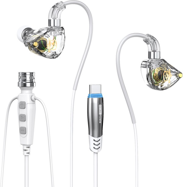 Solala Headphones, in-ear karaoke headphones with built-in ear return sound card, DSP reverberation live accompaniment Wired Headset