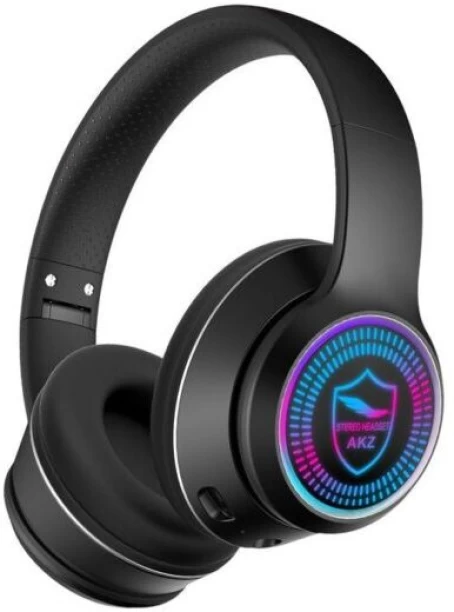 SUPER E AKZ-K28 HIFI Stereo RGB Wireless Bluetooth Headphone With Microphone Bluetooth & Wired Headset