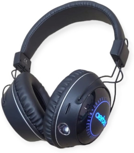 aerbes AB-EJ20 Wireless Bluetooth 5.3 Headphone With LED Light Bluetooth & Wired Headset