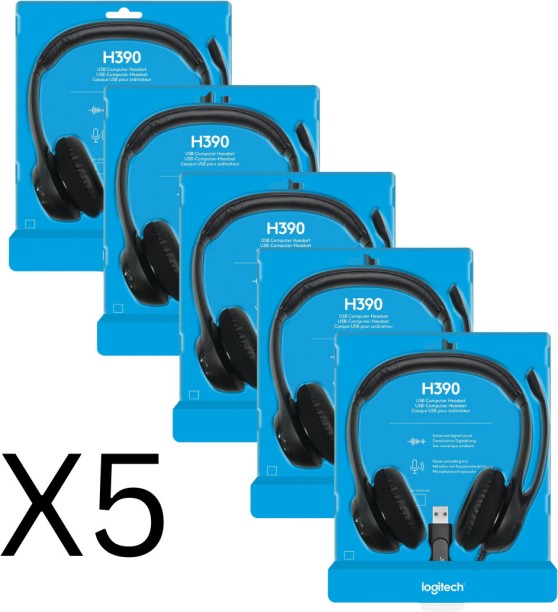 Logitech H390 (5 pack) Wired Headset