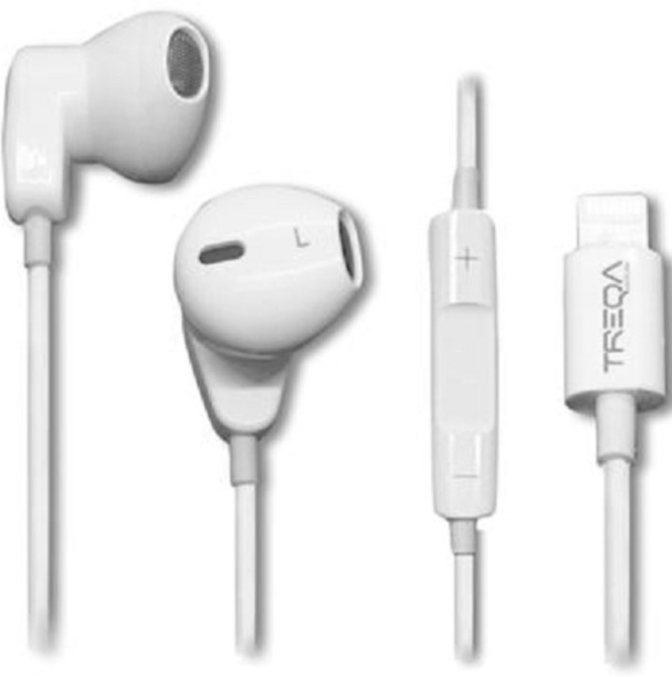 Treqa EP-735-IOS Lightning Pin Stereo Earphones For Lightning Wired Headset