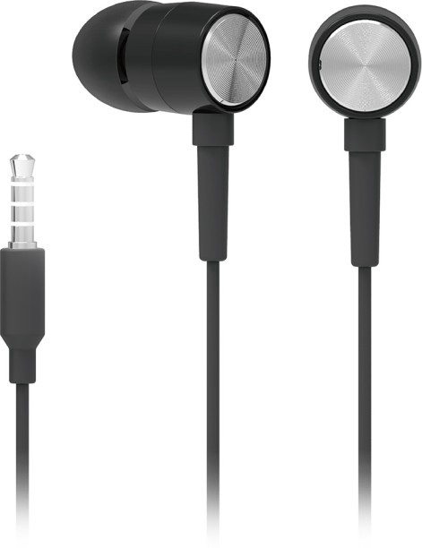HP Sleek Earphones with Mic Wired Headset