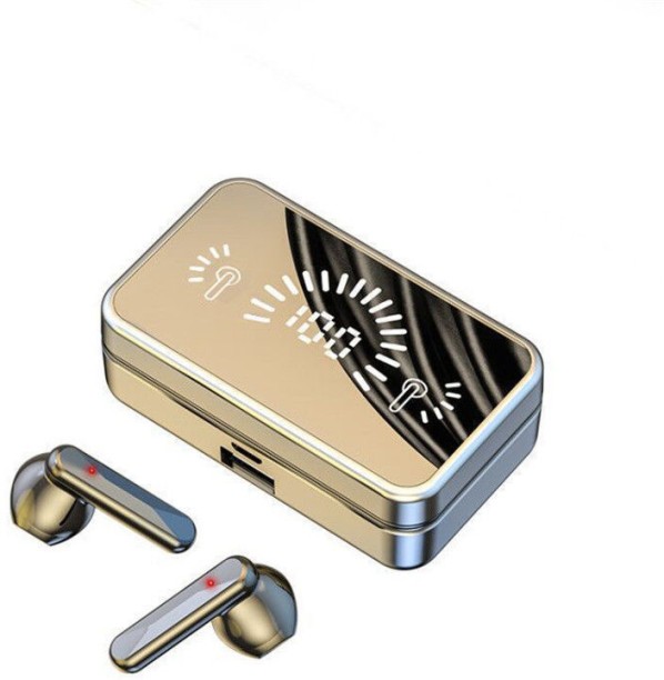 Solala Bluetooth headset, new digital display mirror s20 bluetooth headset binaural super long battery life wireless noise reduction sports gaming headset Bluetooth Headset