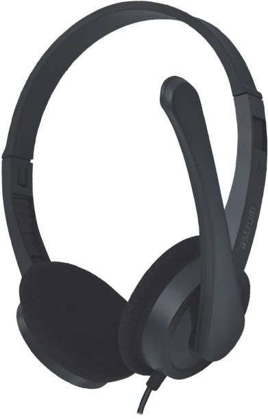 Astrum Over-Ear Stereo Headset with Mic and 3.5mm Aux Jack - HS600 Wired Headset