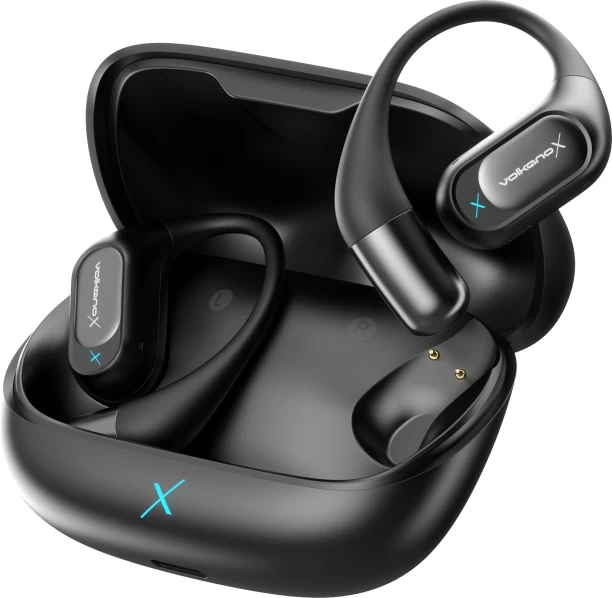 VolkanoX O300 Air Conduction OWS Earphones - Black Bluetooth Headset