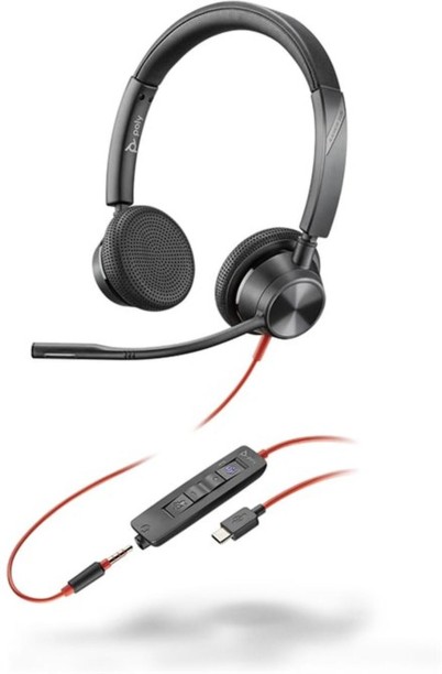 HP 8X222AA Poly Blackwire 3325 Stereo MS Teams USB-C HS Wired Headset