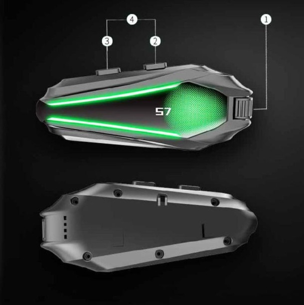 Solala Headphones, external motorcycle helmet Bluetooth headset, long battery life, high quality, waterproof, antifreeze, noise reduction riding headset Bluetooth Headset