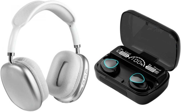 UG Headphones and earbuds Combo P9 Wireless Headphone with M10 Wireless Combo Bluetooth Headset