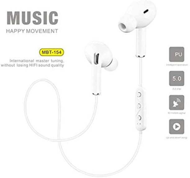 Hitage Happy Movement Earphones + Free Neckband Bag Wired Headset